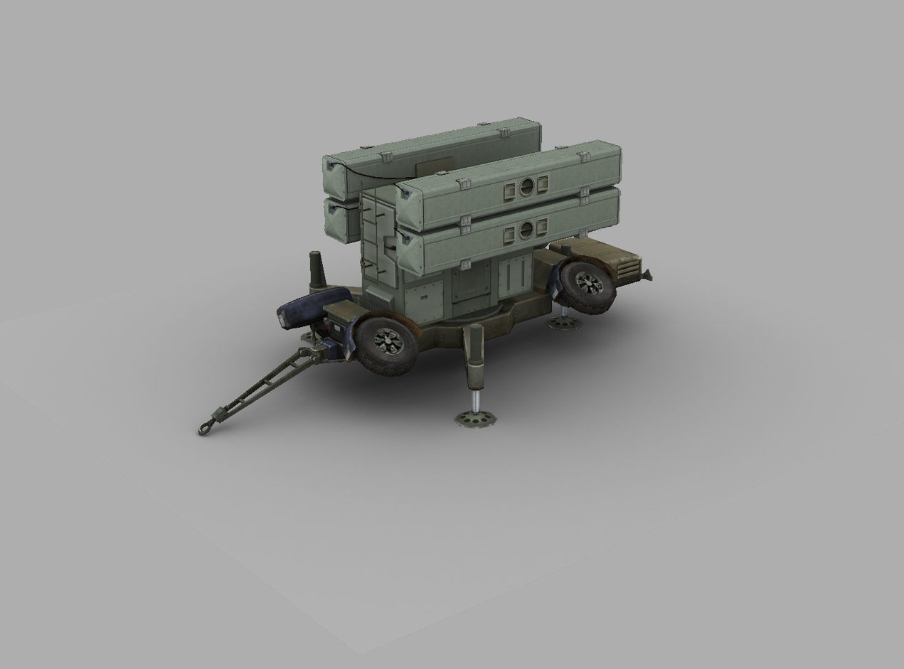 Skyguard Launcher area defense system Low-poly 3D model_4