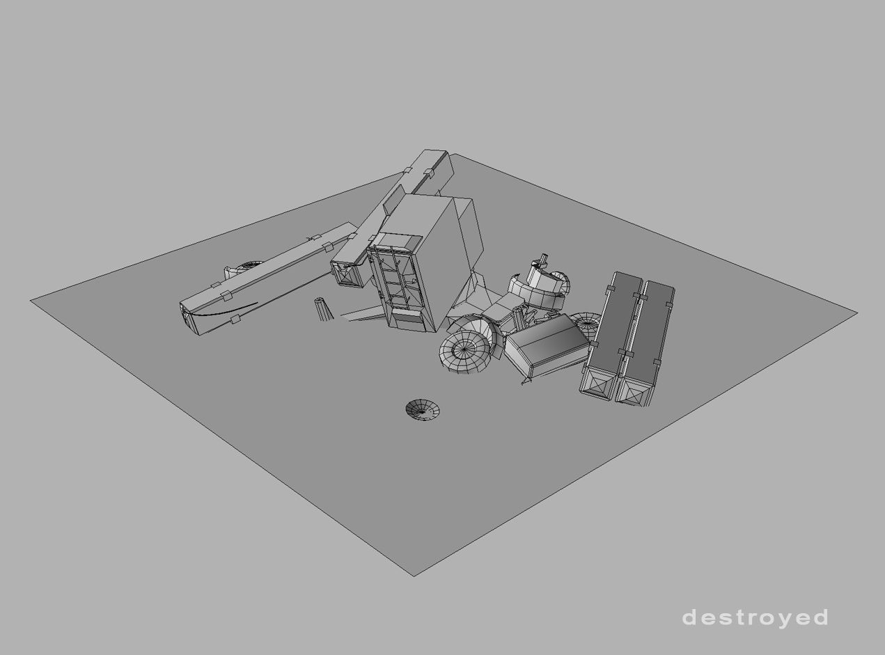 Skyguard Launcher area defense system Low-poly 3D model_17