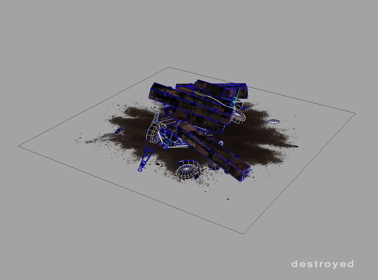 Skyguard Launcher area defense system Low-poly 3D model_16
