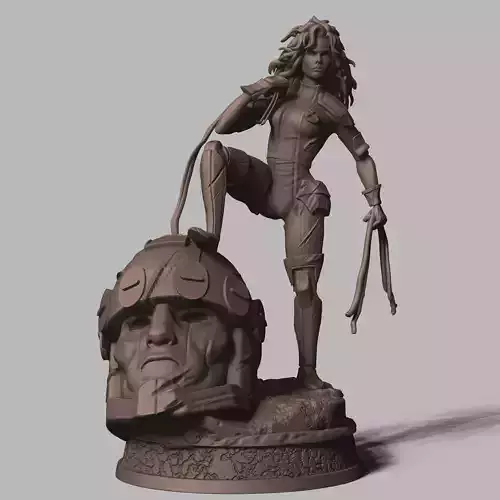 Rogue X-men 3D print model