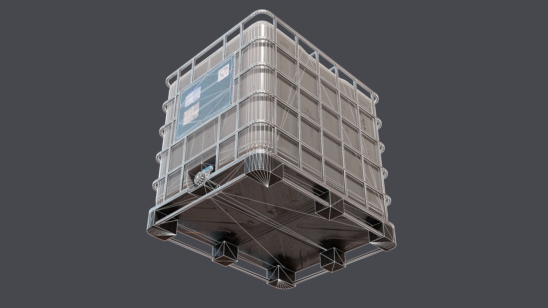3D model Liquid tank container VR / AR / low-poly | CGTrader