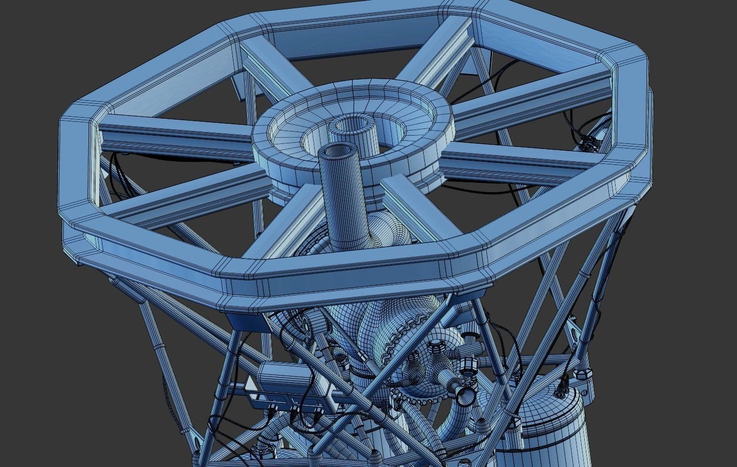 RD-108 Rocket engine 3D model_31