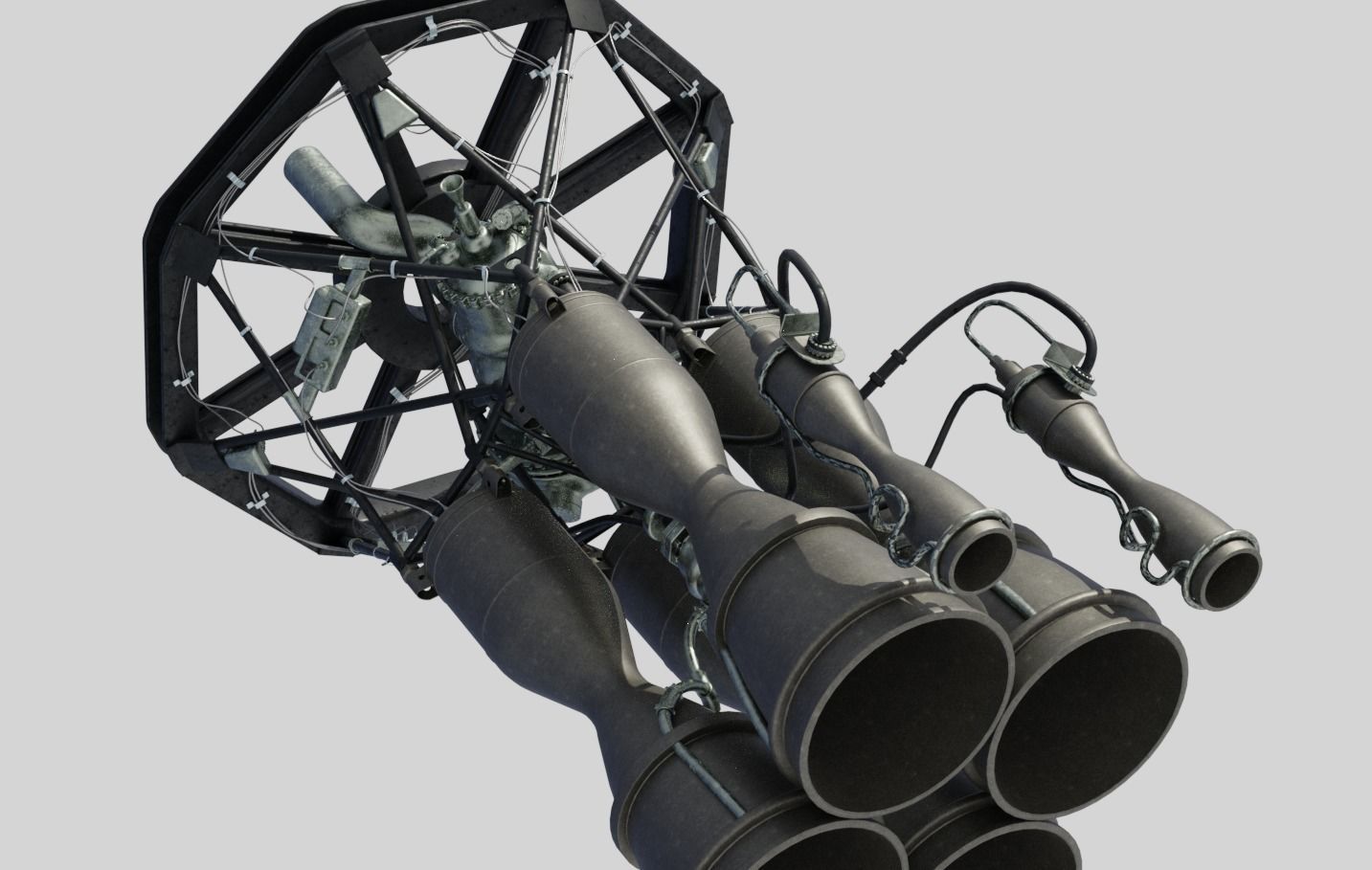 RD-108 Rocket engine 3D model_5