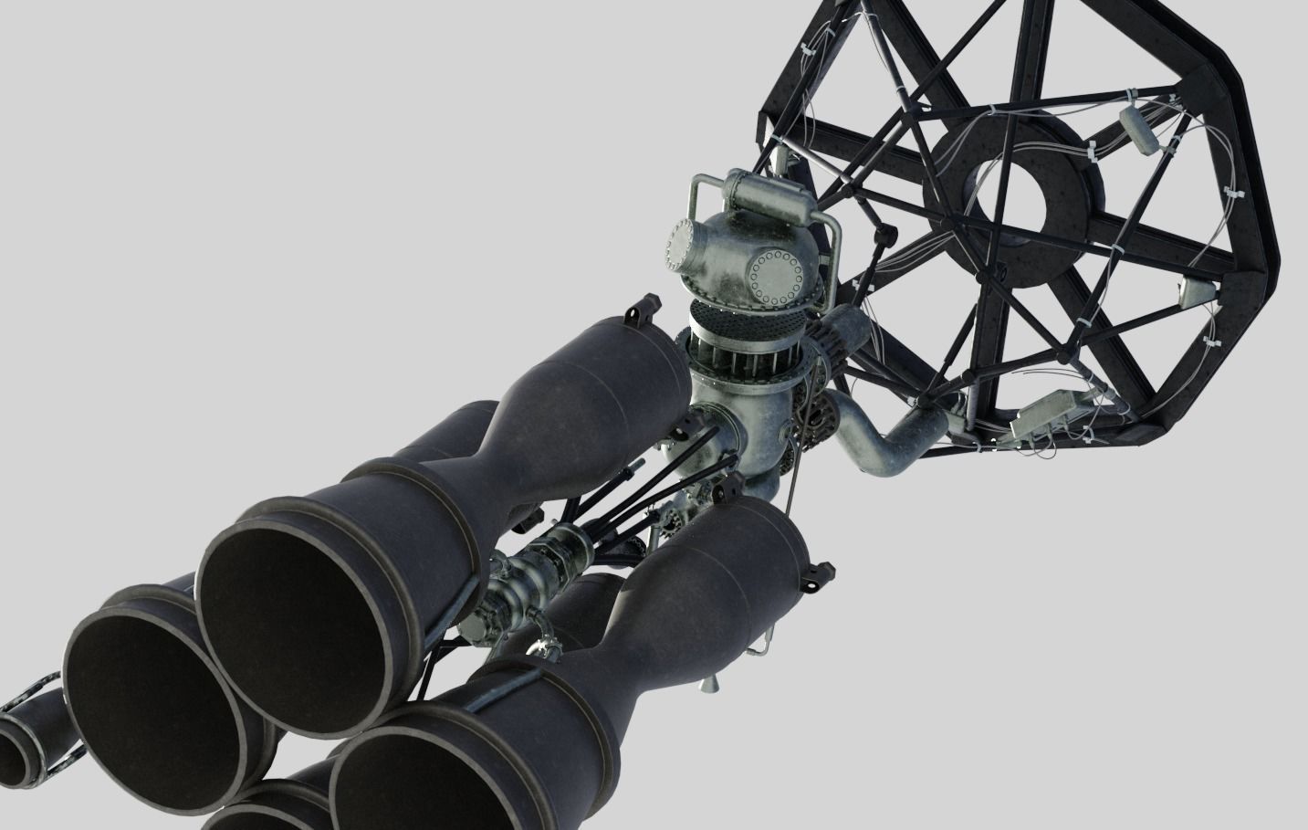 RD-108 Rocket engine 3D model_25