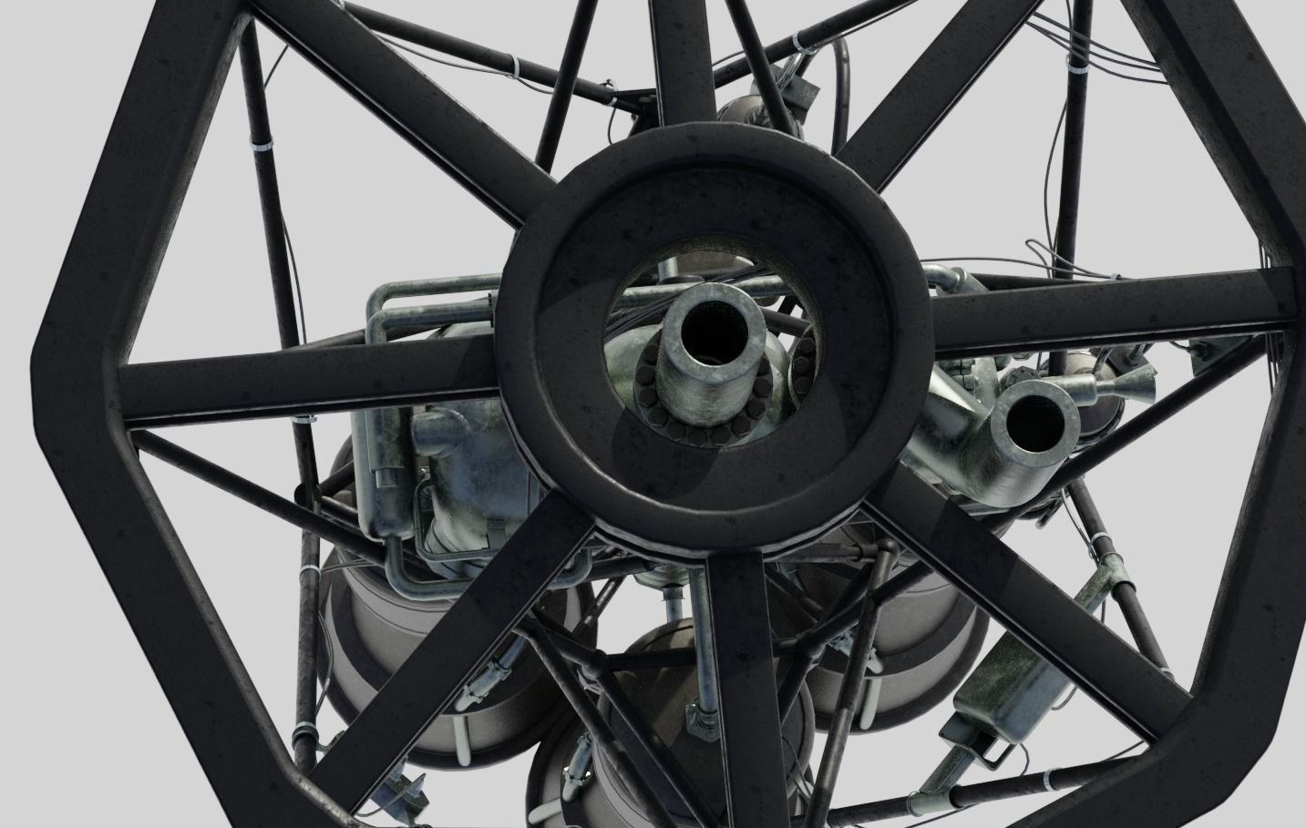 RD-108 Rocket engine 3D model_16