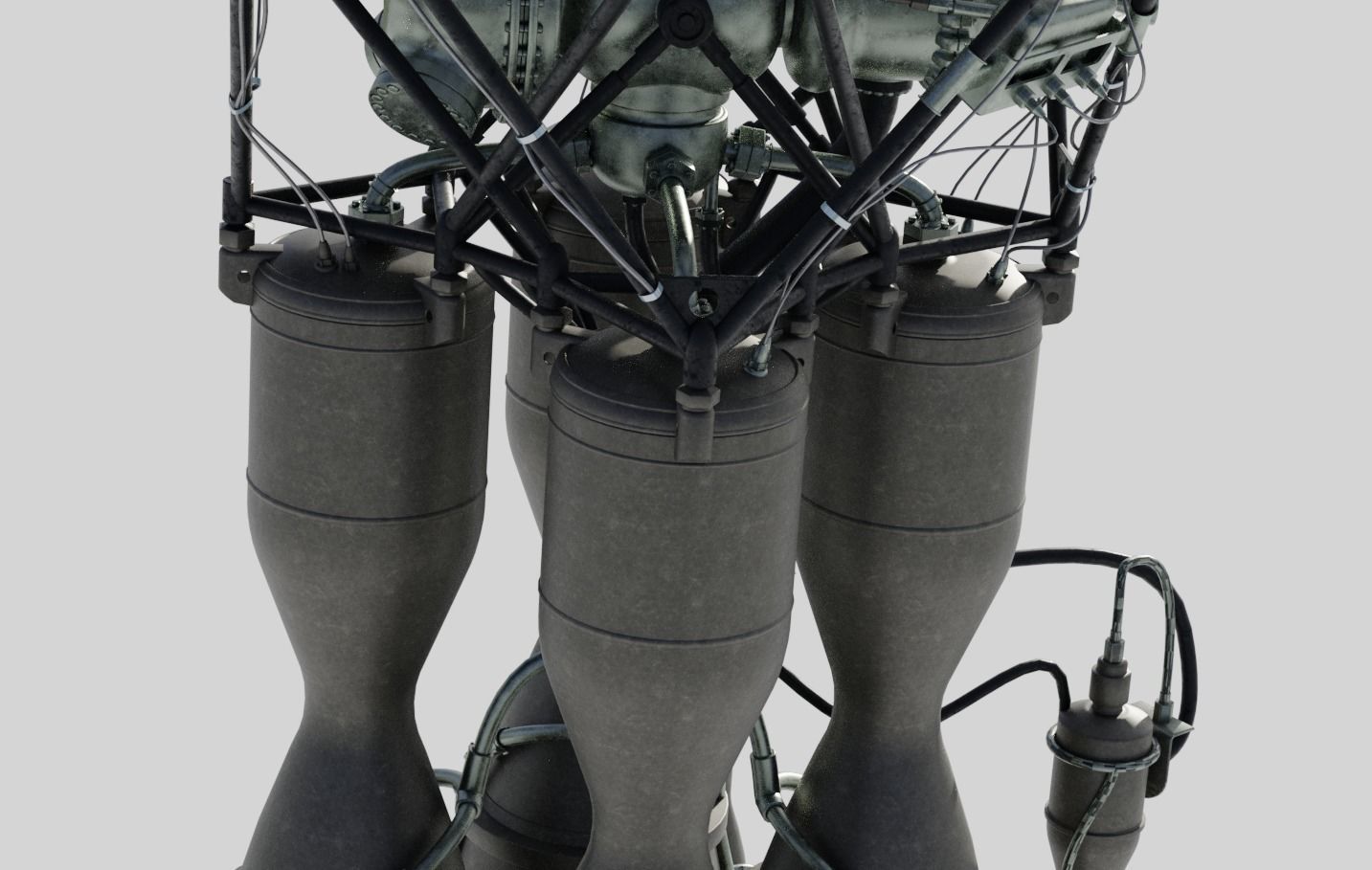 RD-108 Rocket engine 3D model_12