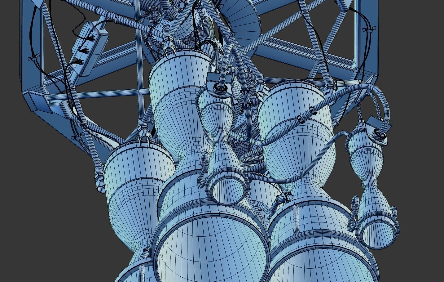 RD-108 Rocket engine 3D model_33