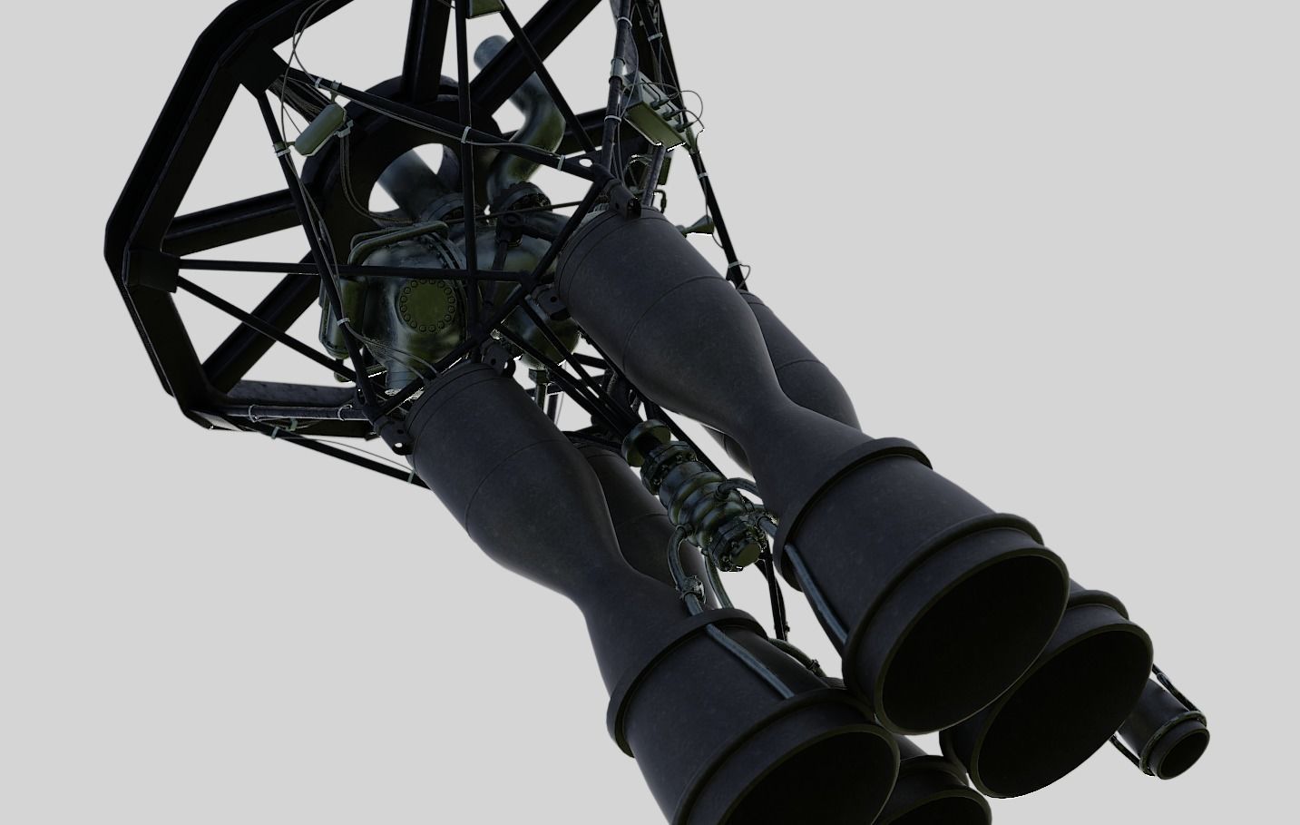 RD-108 Rocket engine 3D model_8