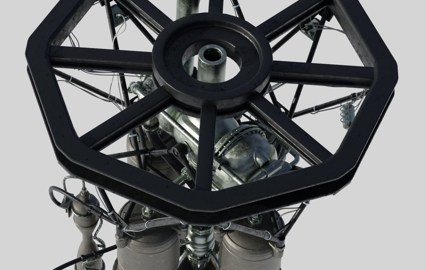 RD-108 Rocket engine 3D model_7
