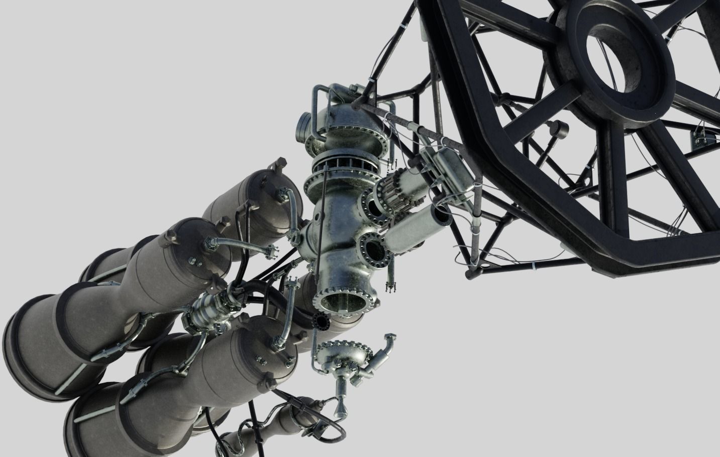 RD-108 Rocket engine 3D model_24