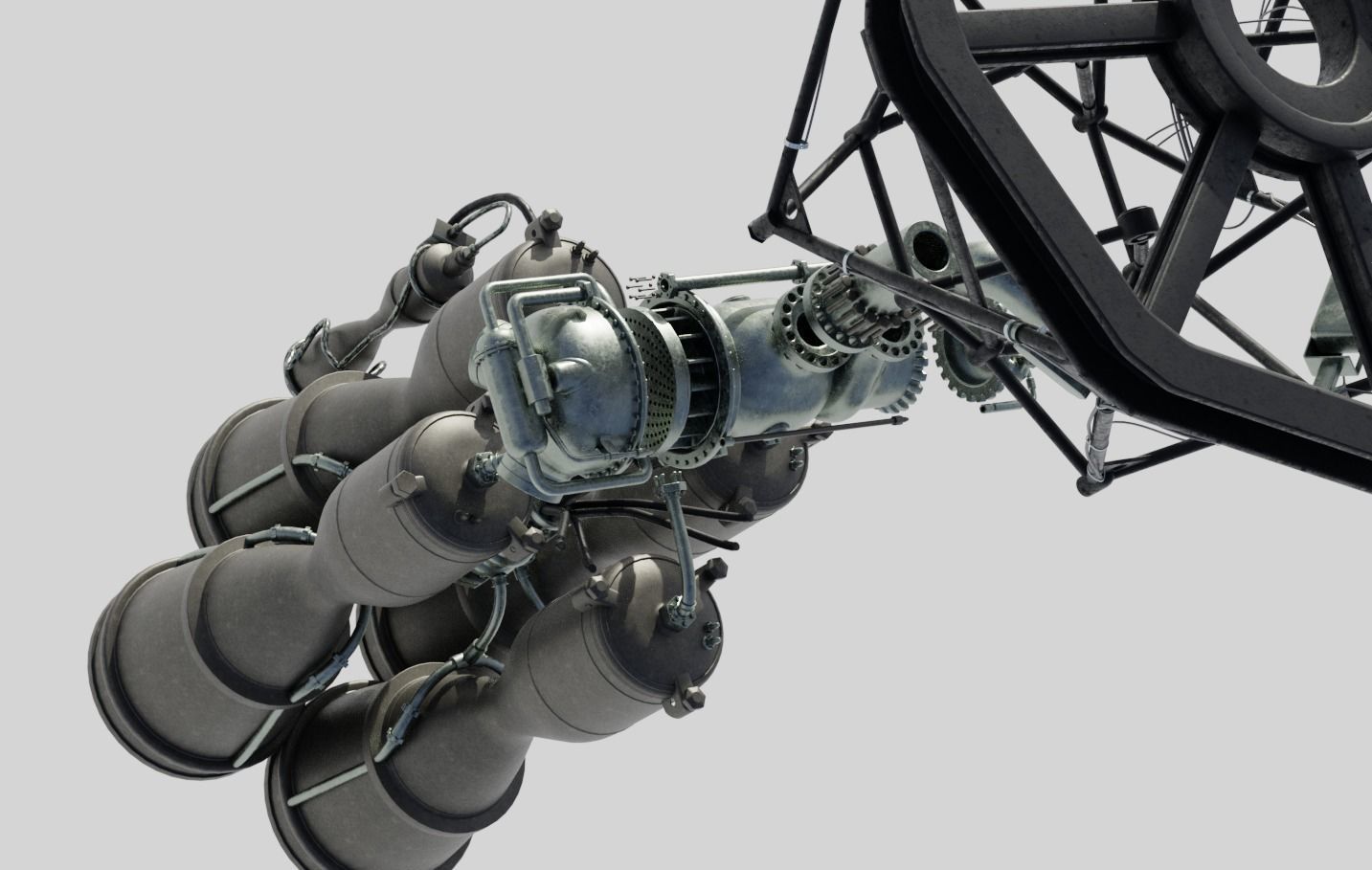 RD-108 Rocket engine 3D model_21