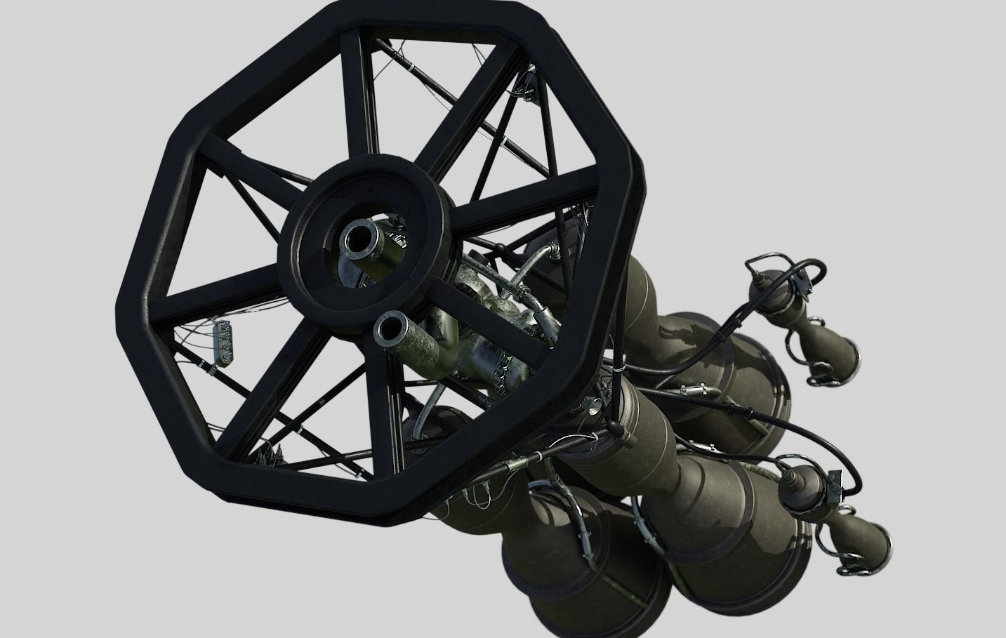 RD-108 Rocket engine 3D model_4