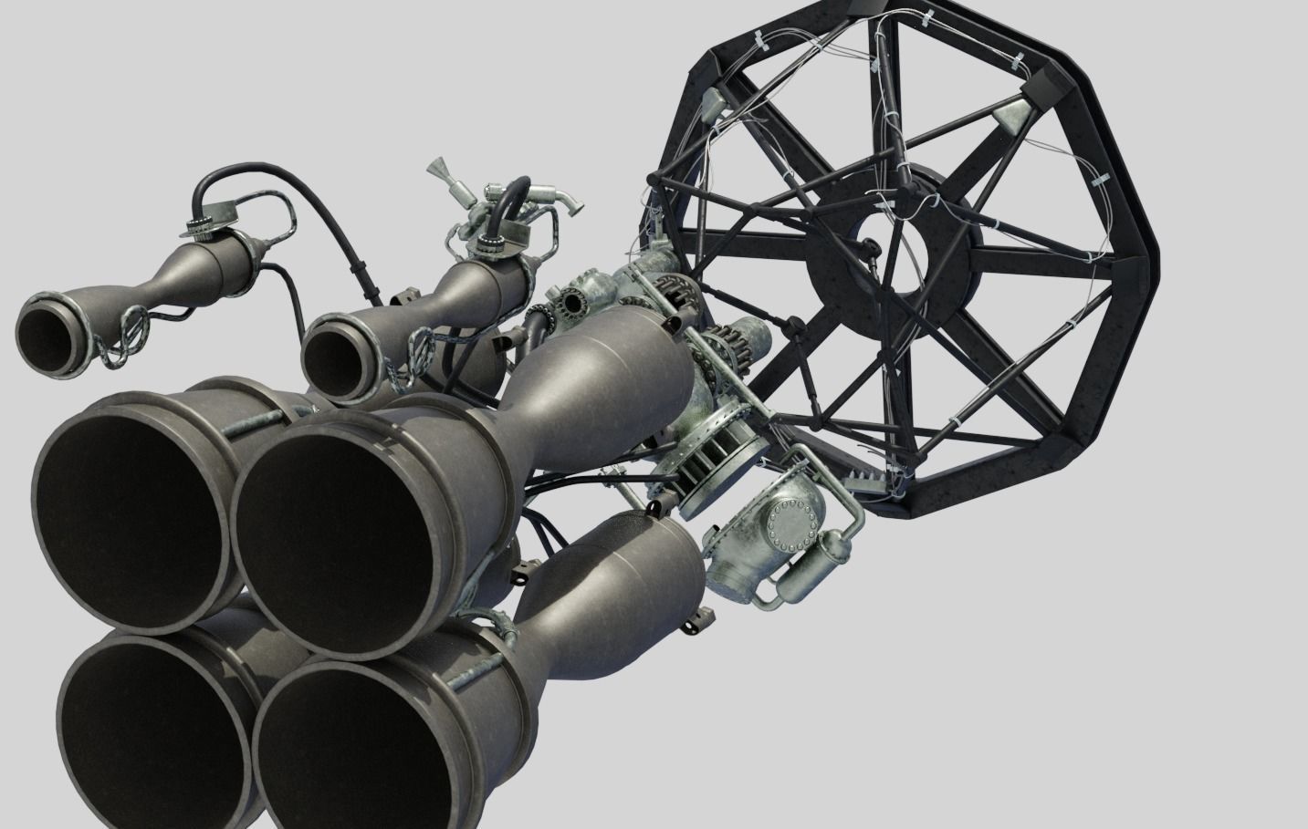 RD-108 Rocket engine 3D model_23