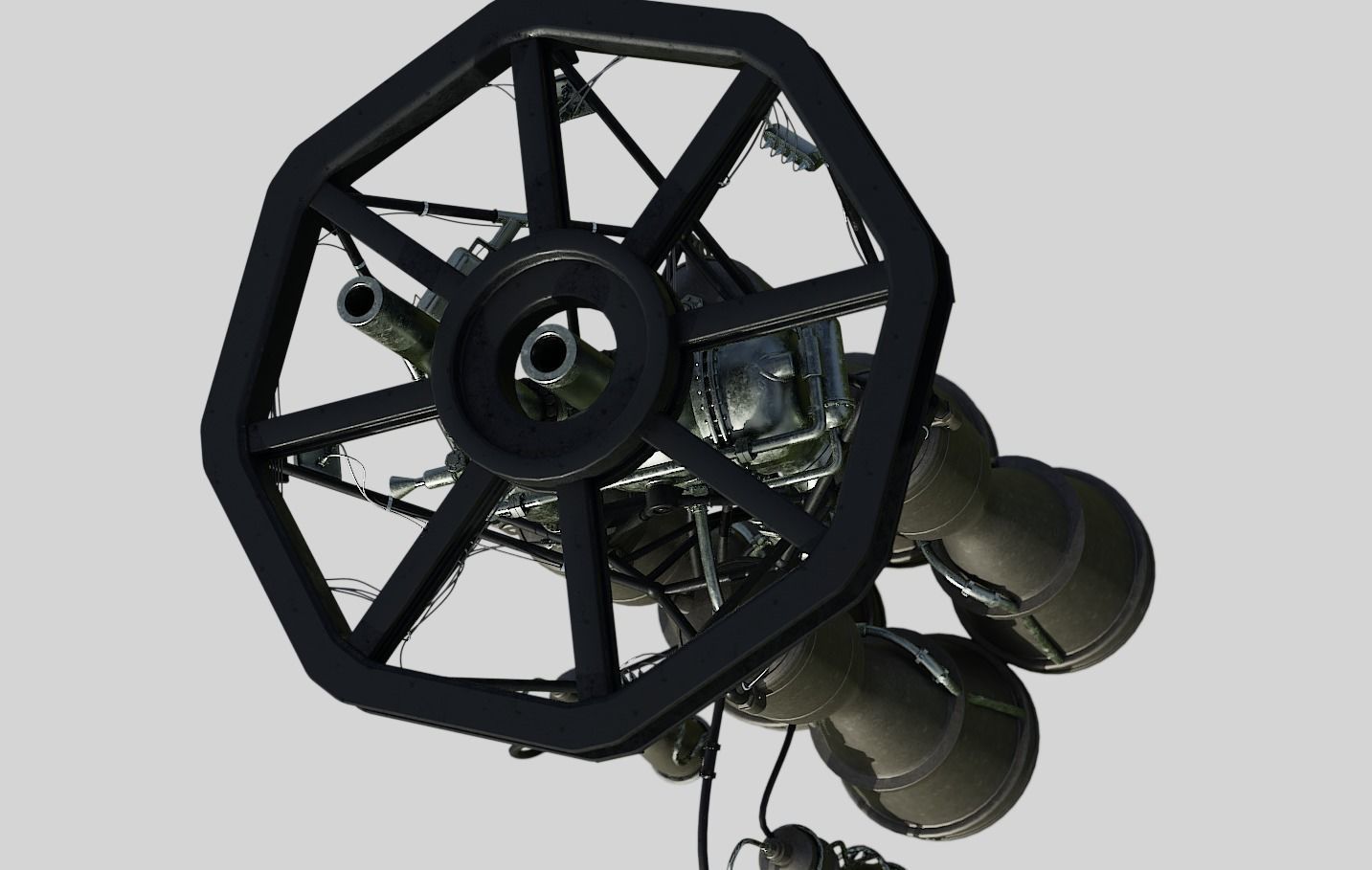 RD-108 Rocket engine 3D model_3