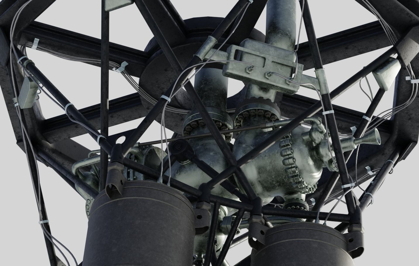 RD-108 Rocket engine 3D model_13
