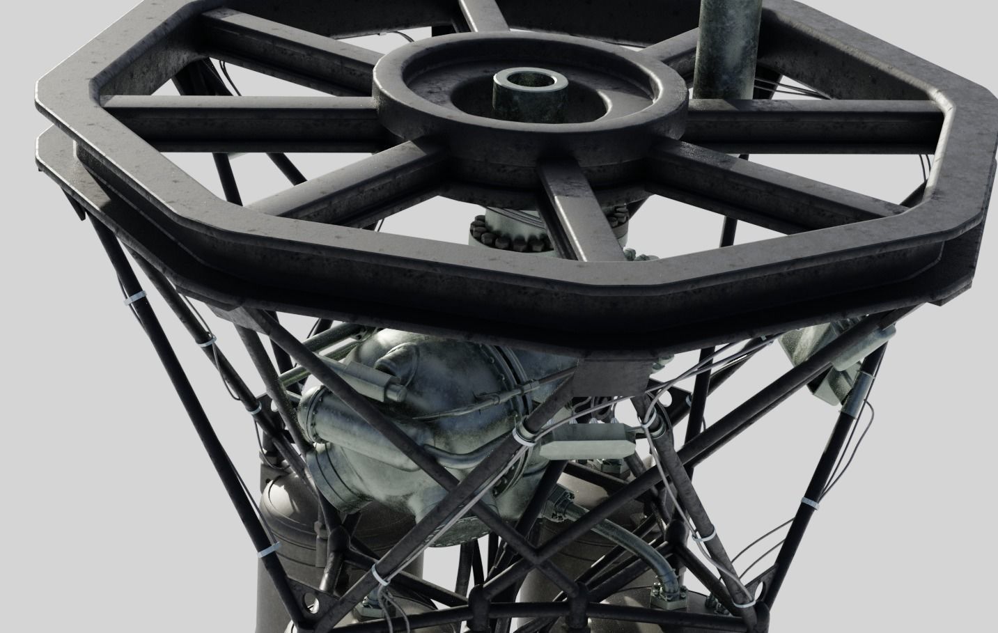 RD-108 Rocket engine 3D model_17