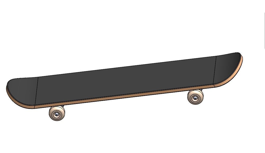 Skateboard 3d Model Free 3D model_6
