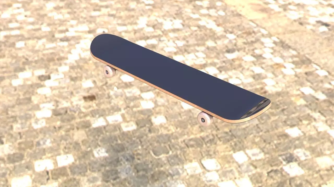Skateboard 3d Model Free 3D model_0