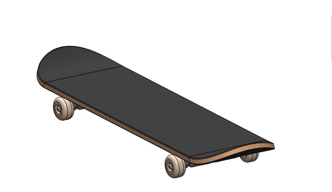 Skateboard 3d Model Free 3D model_7