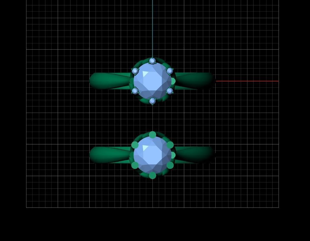 solitaire rings WHITEFLASH 3D print model_1
