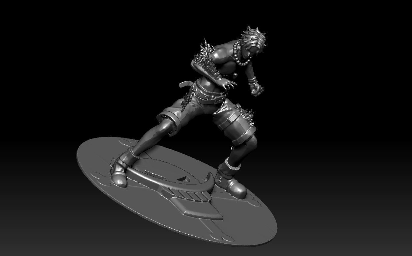 One piece Portgas D Ace 3D print model_3
