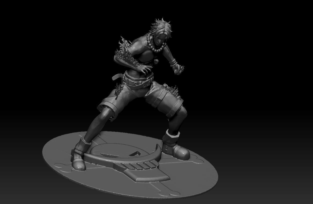 One piece Portgas D Ace 3D print model_2