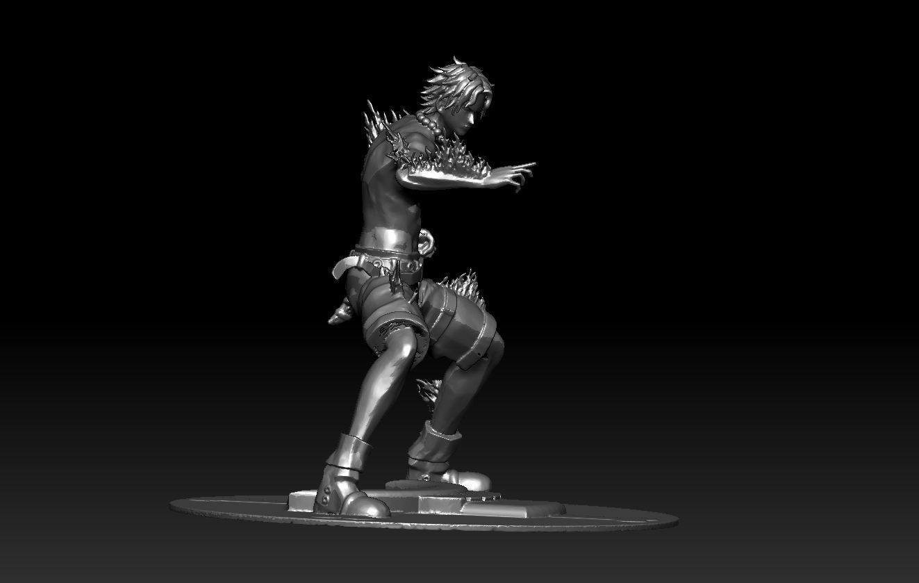 One piece Portgas D Ace 3D print model_4