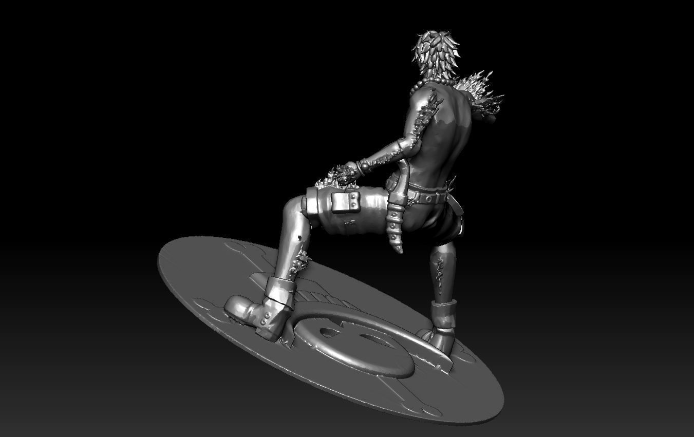 One piece Portgas D Ace 3D print model_5