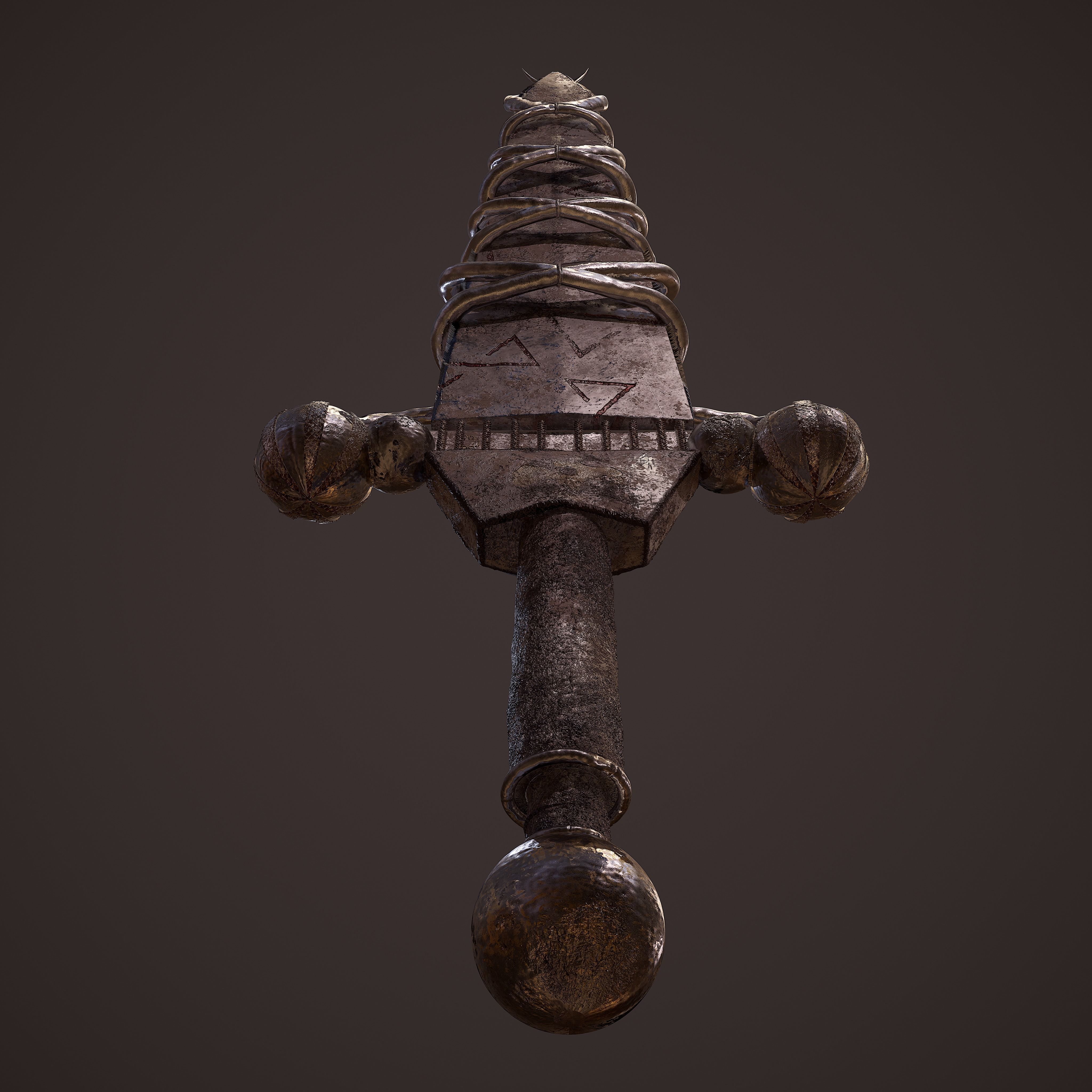 Fantasy Dagger 3D model_10