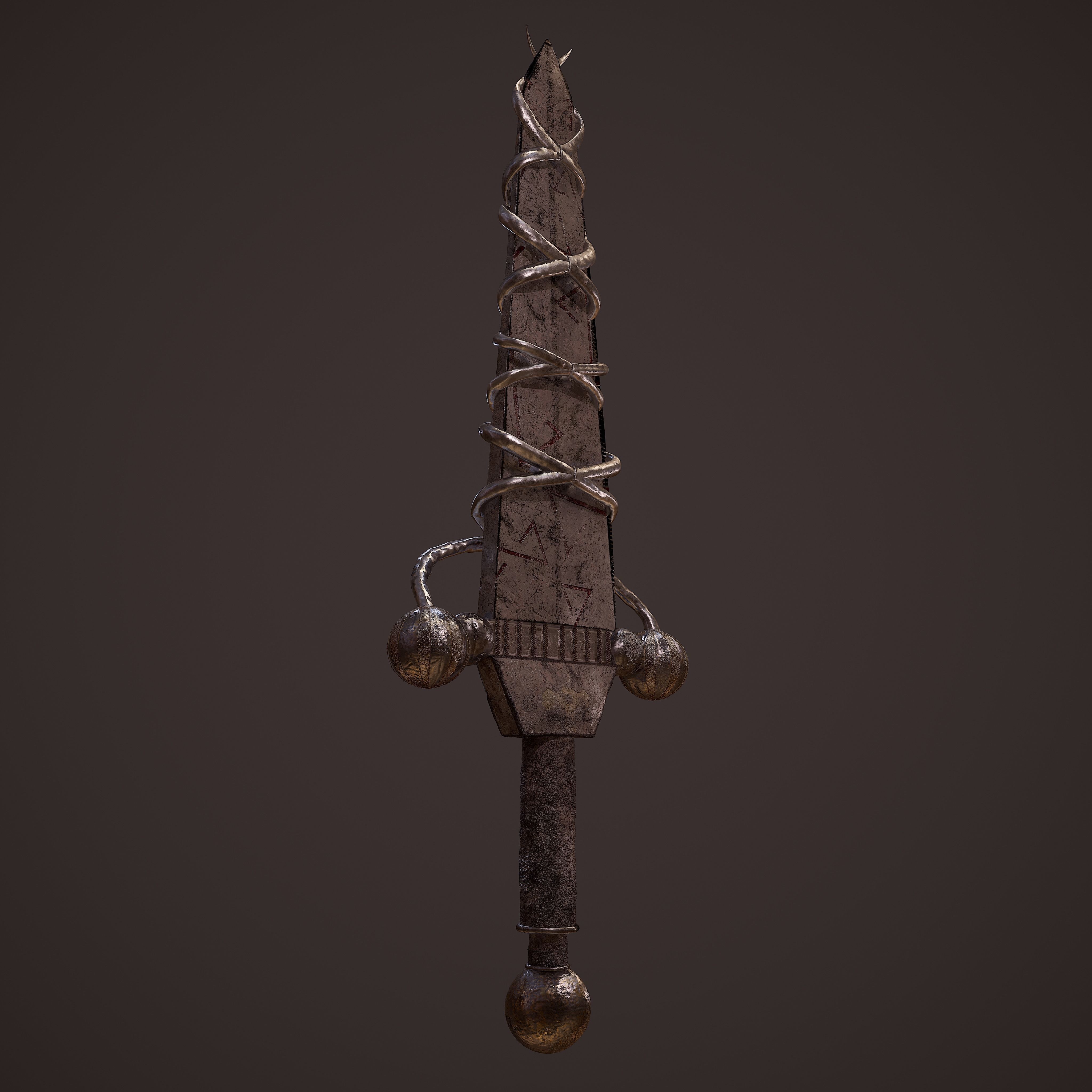Fantasy Dagger 3D model_2