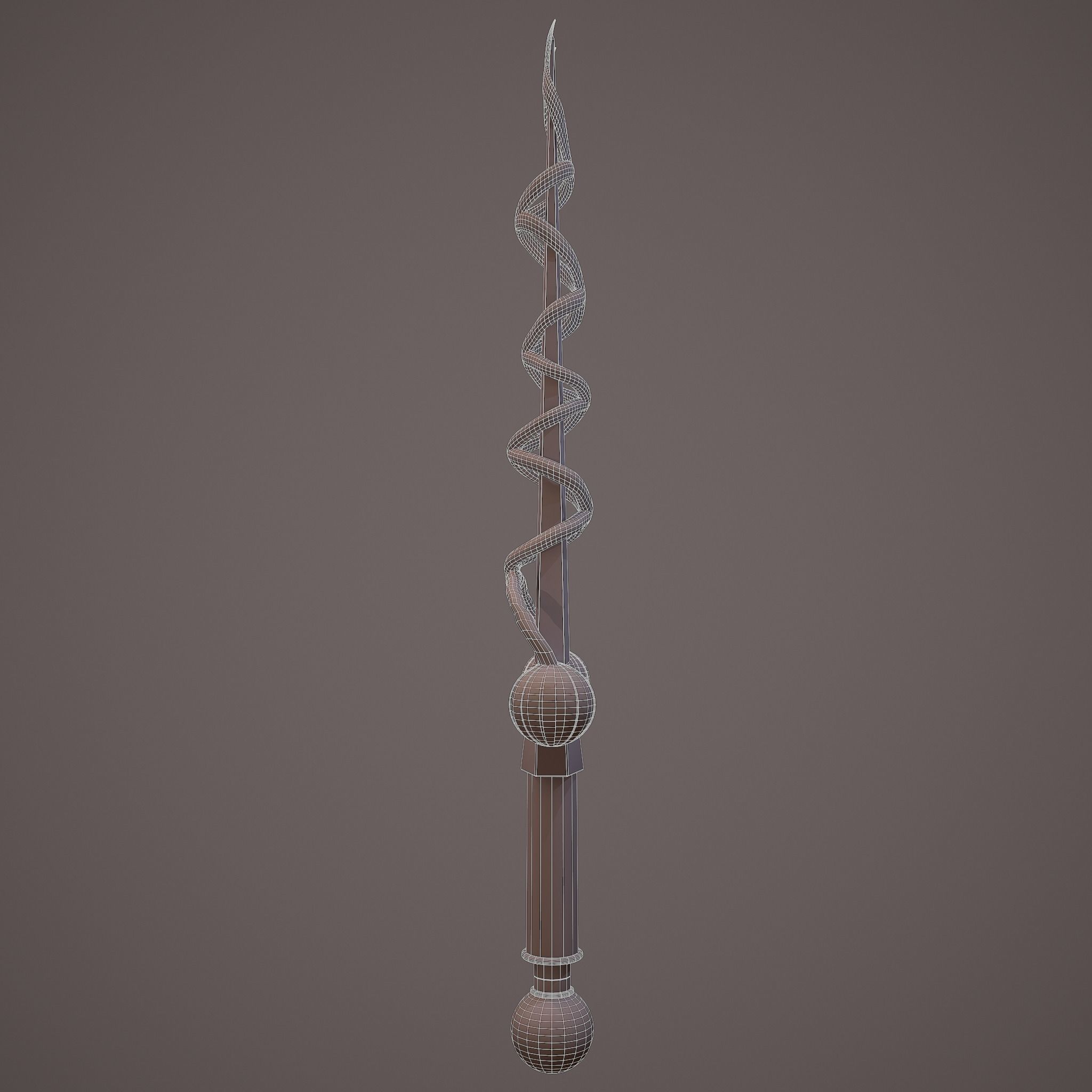 Fantasy Dagger 3D model_13