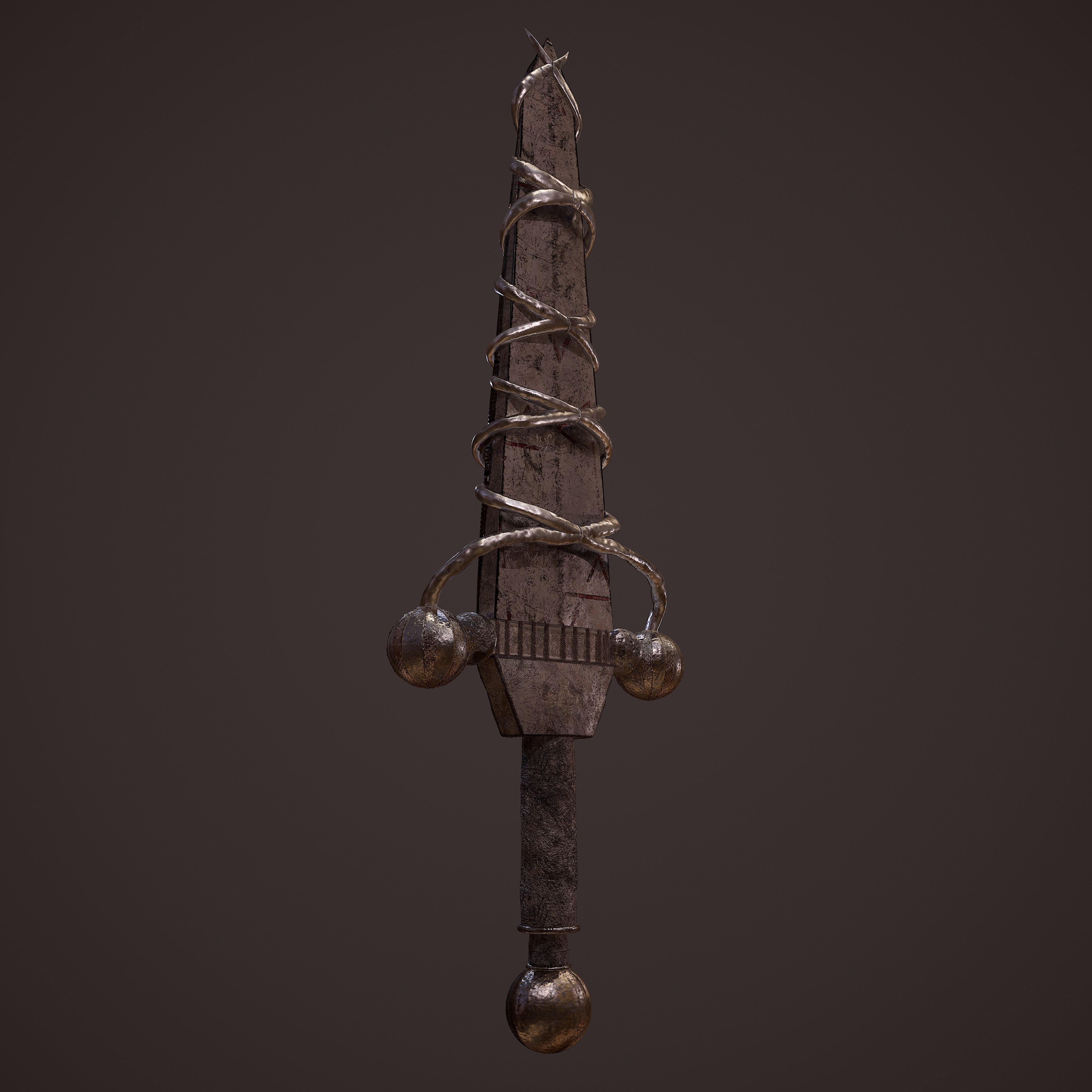 Fantasy Dagger 3D model_6