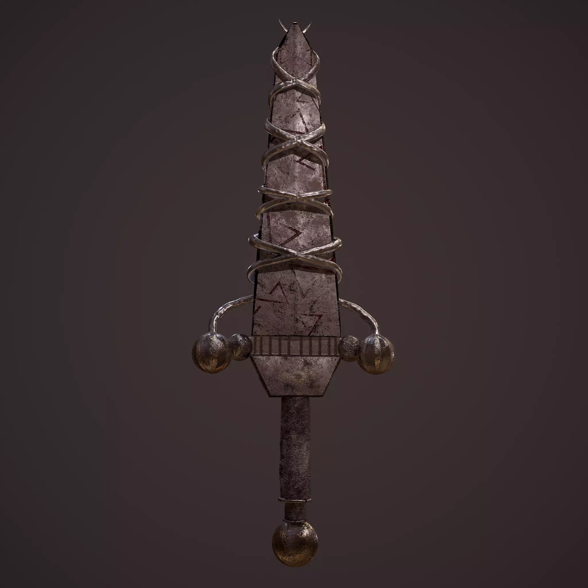Fantasy Dagger 3D model_0