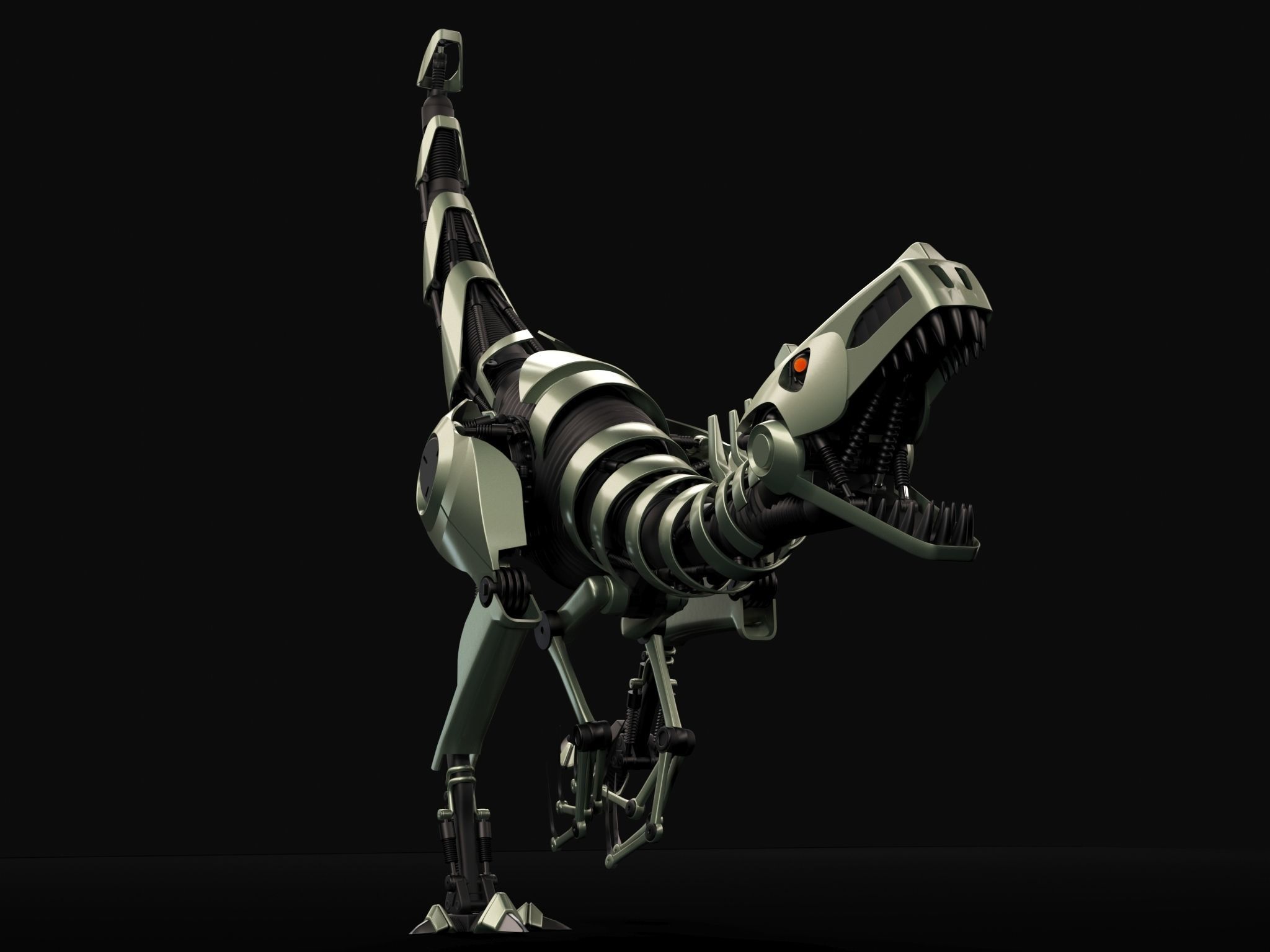 Tirex ROBOT toy - Rigged - Animation 3D model_5