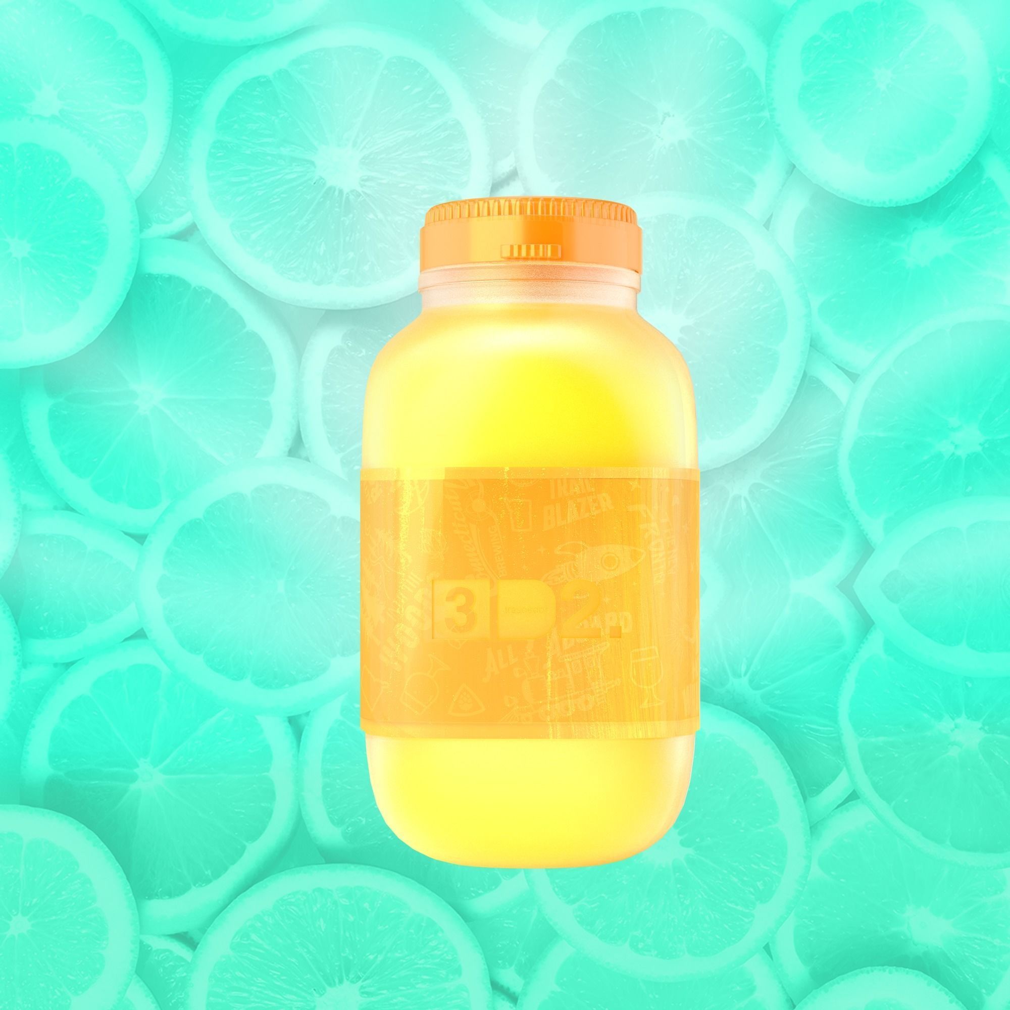 ORANGE JUICE 3D model_1