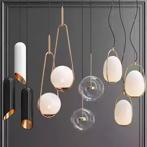 New Collection of Pendant Lights 3D model