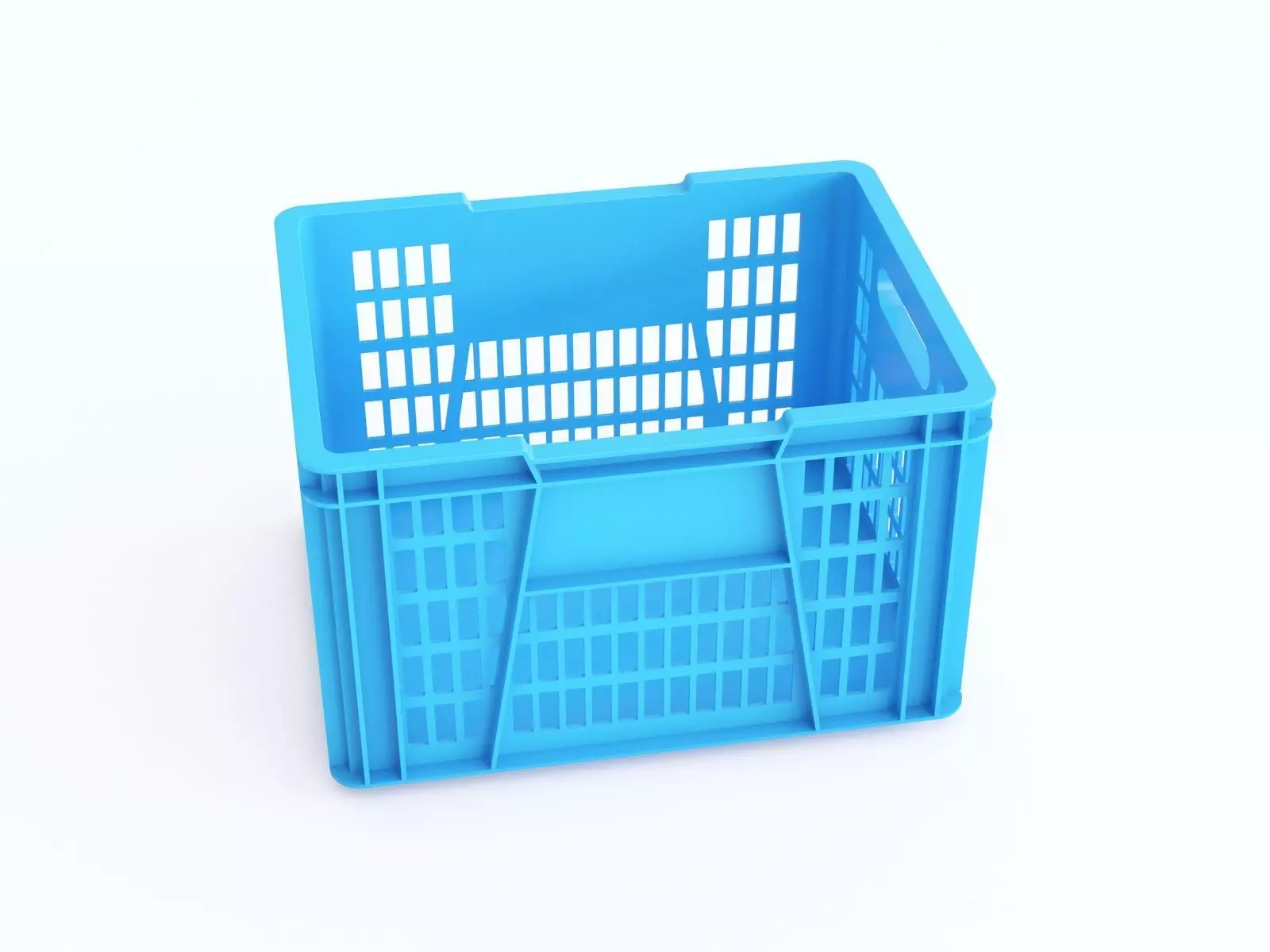 Plastic crate 12 3D model_0