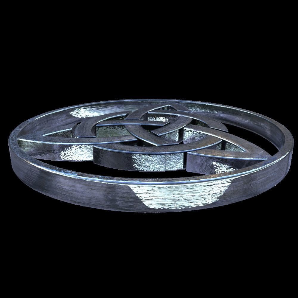 Celtic symbol 1 Low-poly 3D model_1