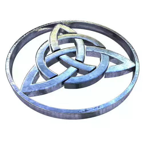 Celtic symbol 1 Low-poly 3D model