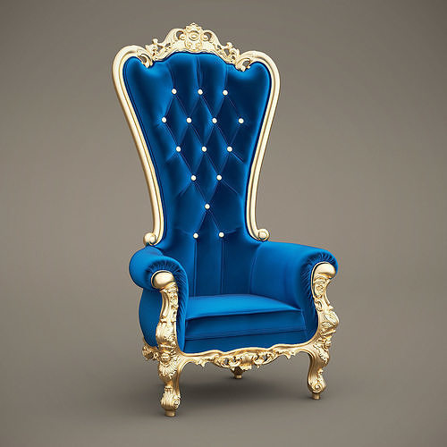 Fabulous and Baroque  Elvira Absolom Roche Chair Caspani Throne 3D model