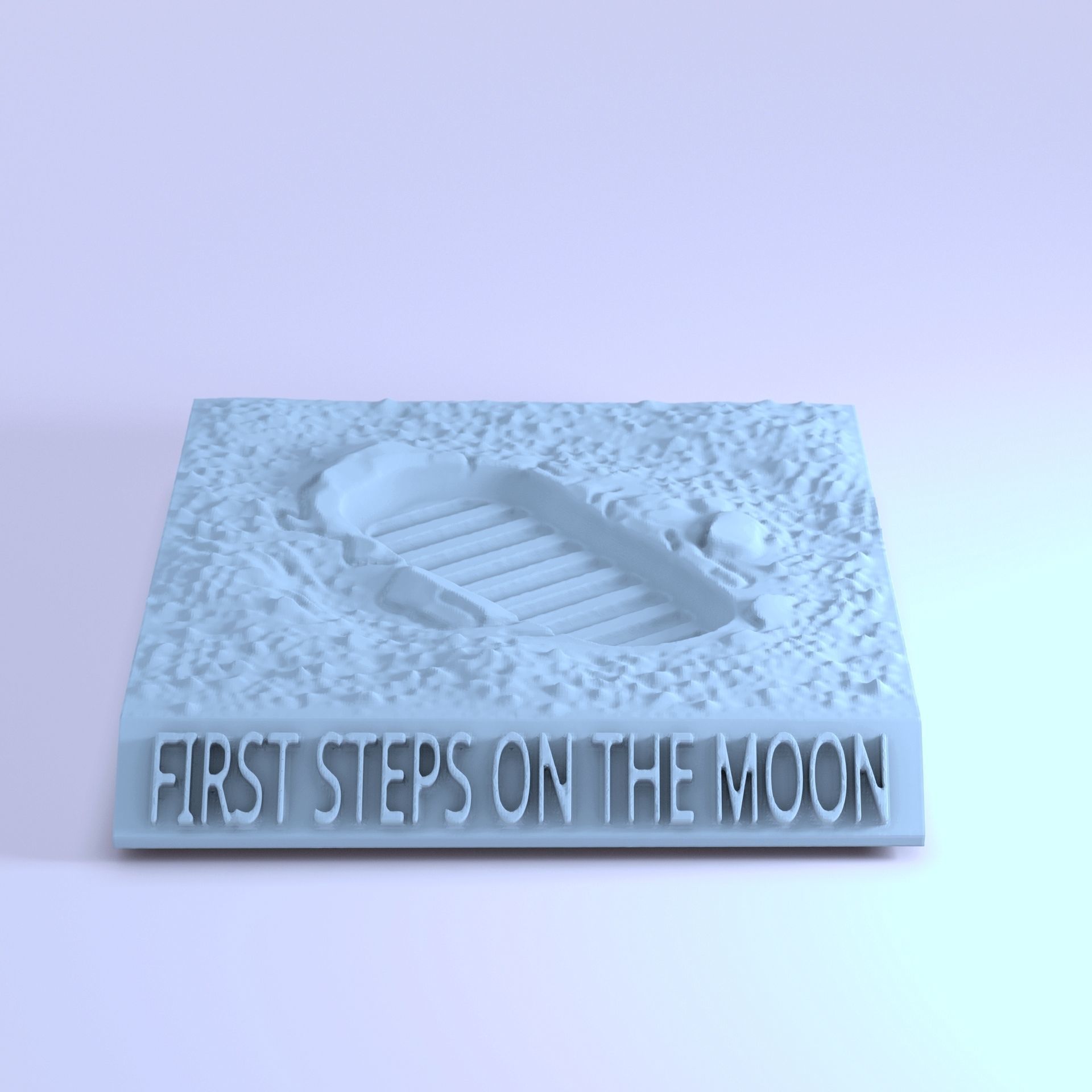 FIRST STEPS ON THE MOON 3D print model_1
