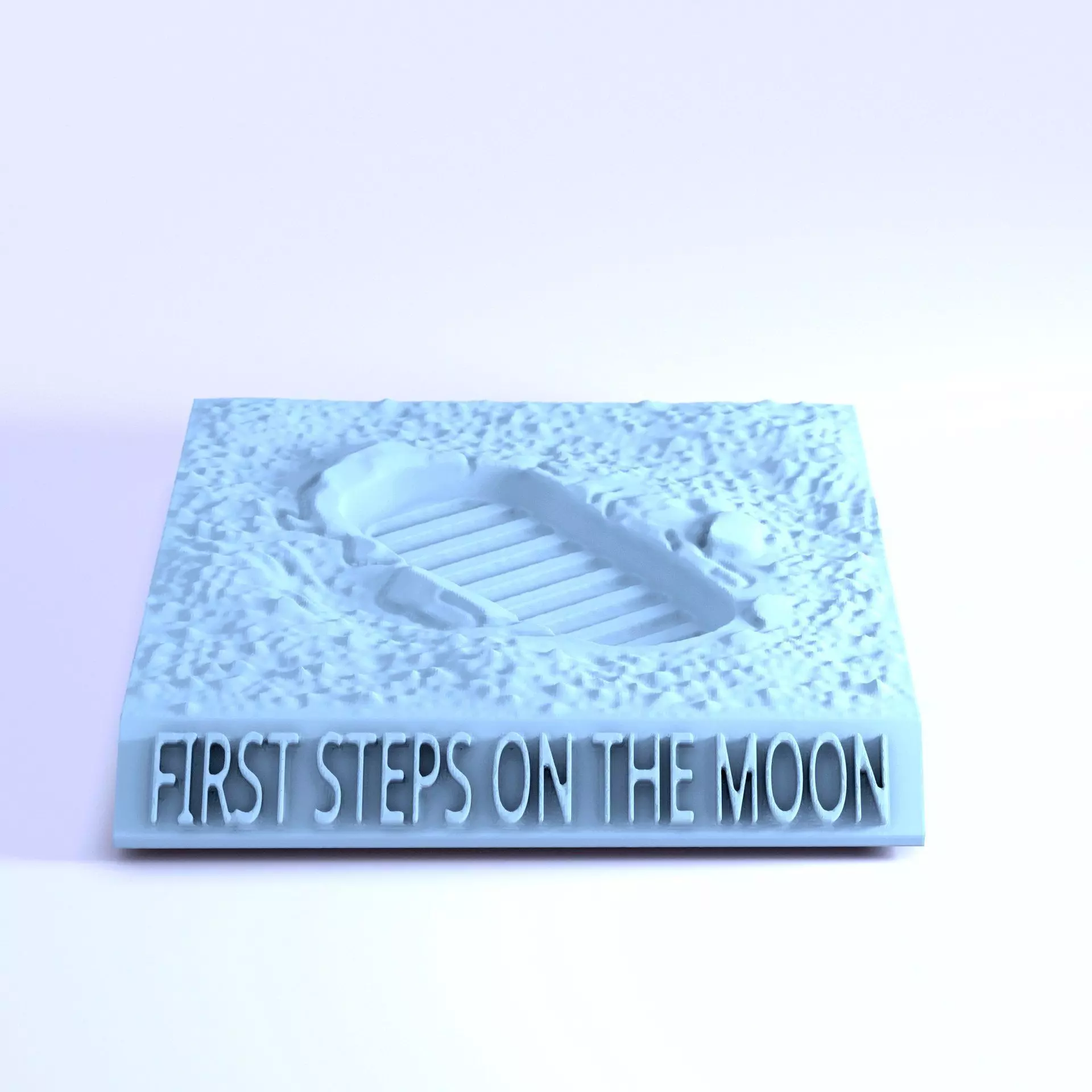 FIRST STEPS ON THE MOON 3D print model_0
