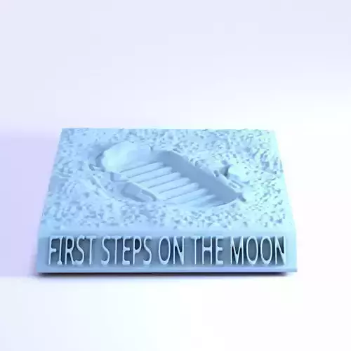 FIRST STEPS ON THE MOON 3D print model