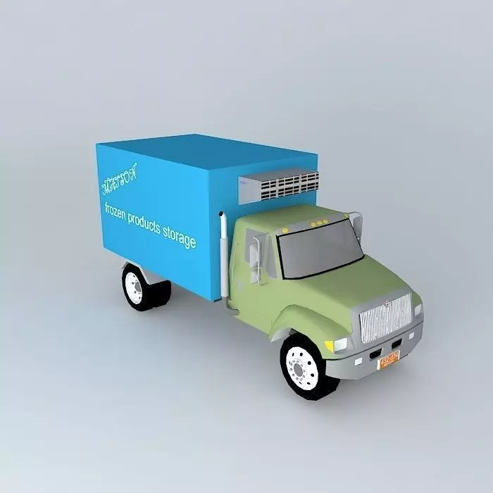 frozen products truck Free 3D model