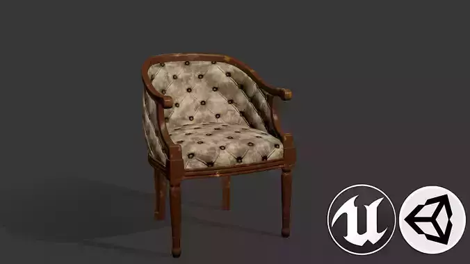 Armchair chair in style of century