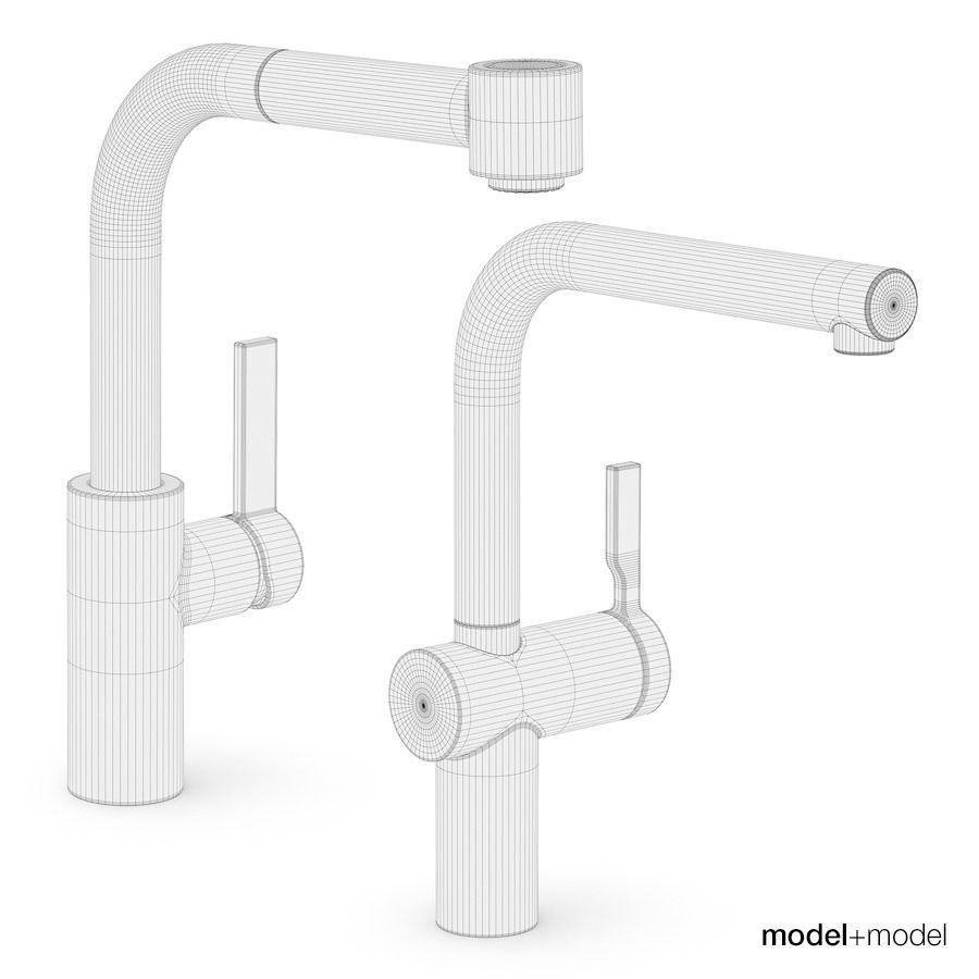 Modern taps 3D model_9