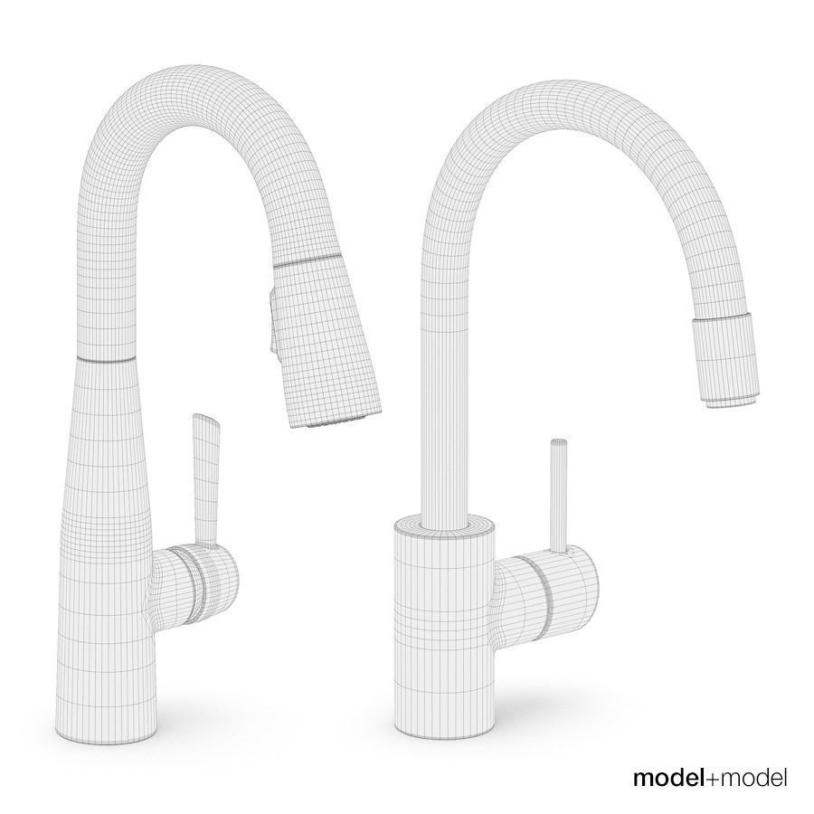 Modern taps 3D model_7