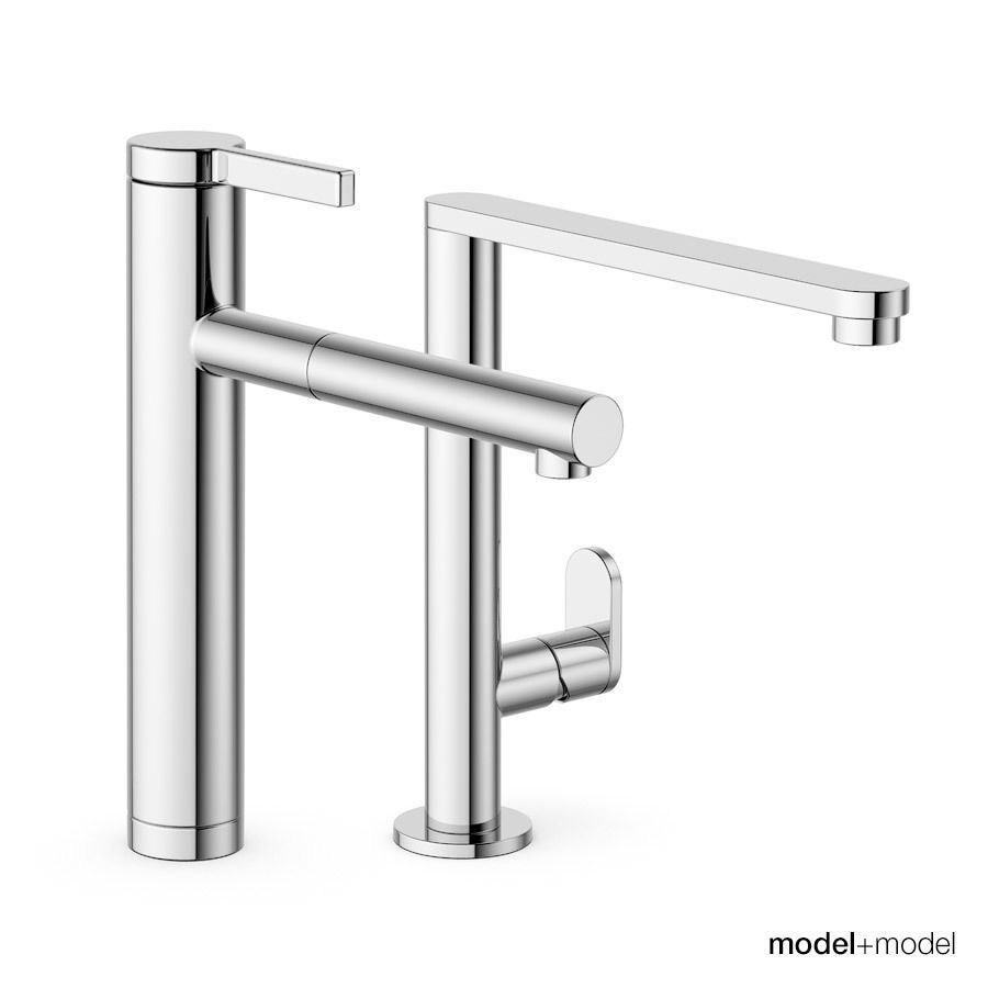 Modern taps 3D model_2