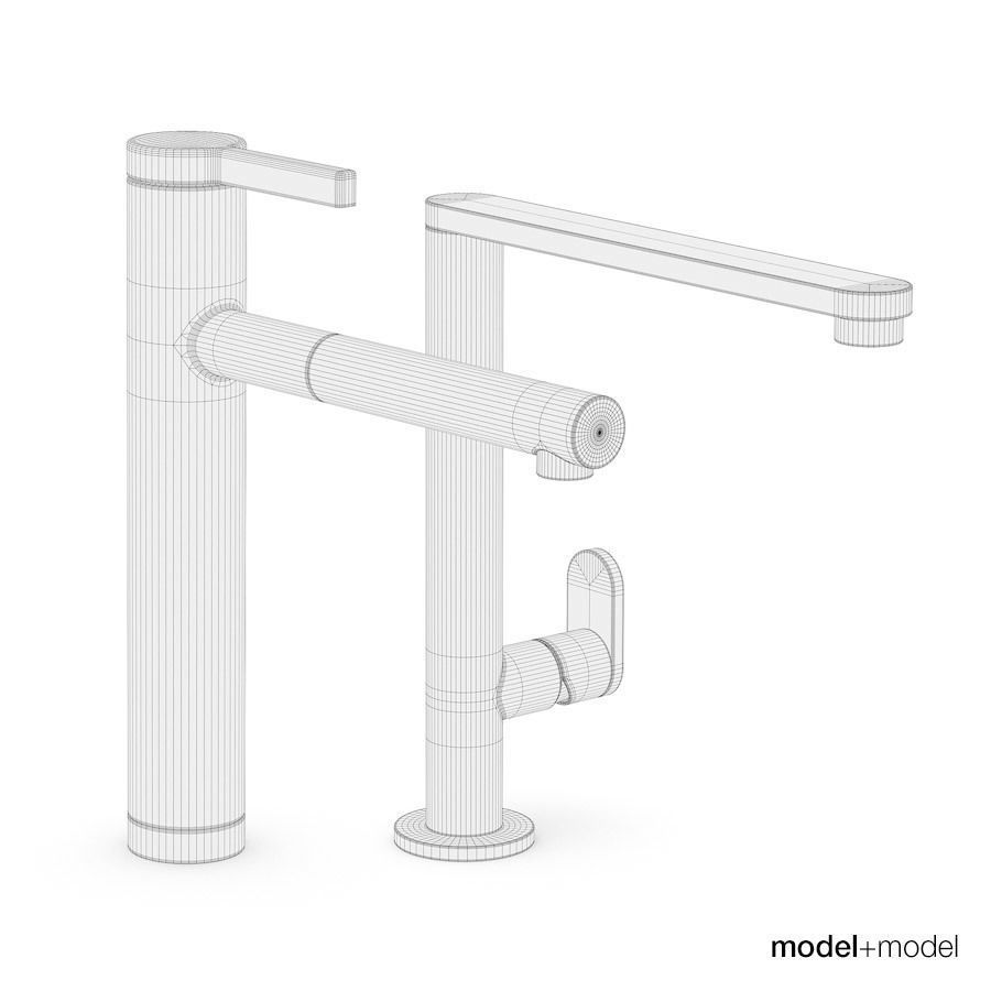 Modern taps 3D model_8