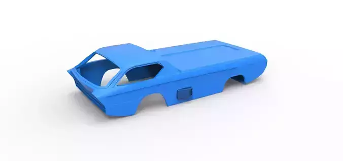 Shell model Dodge Deora Scale 1 to 24 3D print model